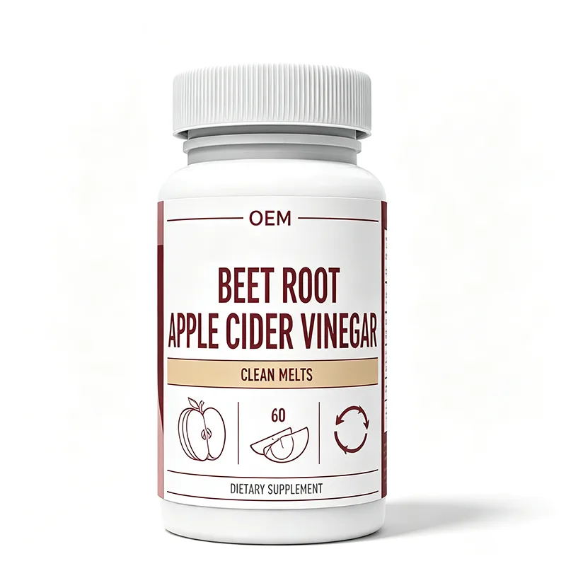 Wholesale Custom Beetroot ACV Oral Dissolving Melts 60-Count Sour Taste Masked Portable Daily Wellness Supplement OEM Service