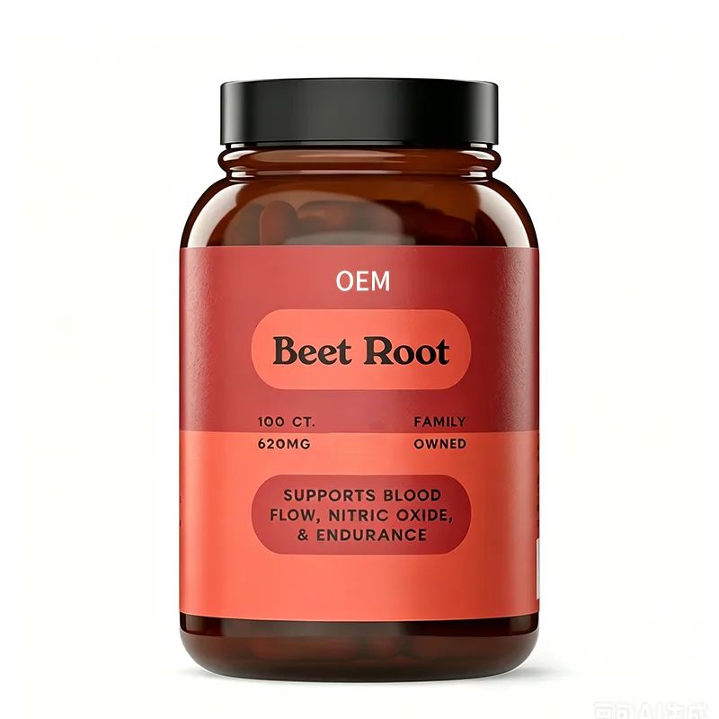 Private Label Wholesale Household Beet Root Wellness Capsule 100ct Active Lifestyle Stamina Circulation Maintenance Bulk Supply
