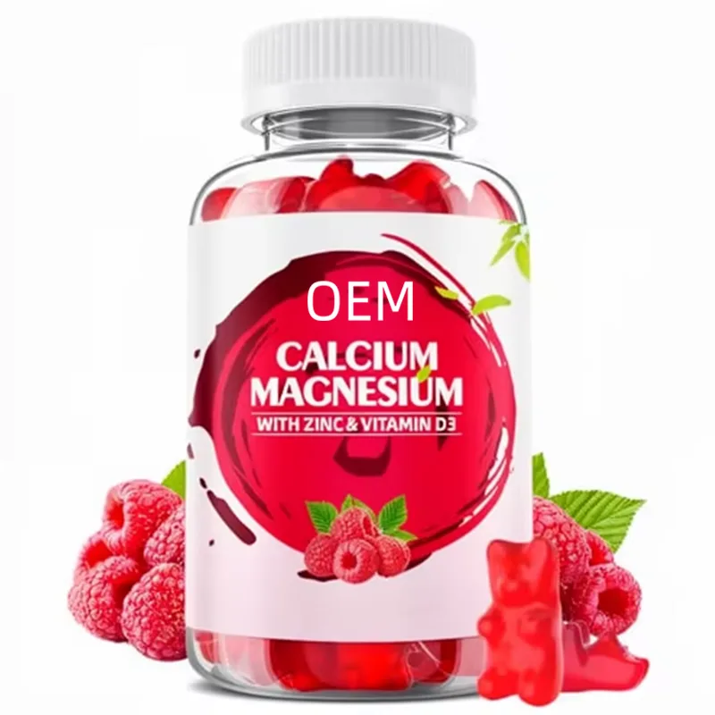 Calcium Magnesium with Zinc and Vitamin D3 Gummies 60 Count OEM Supplement for Bone and Immune Support