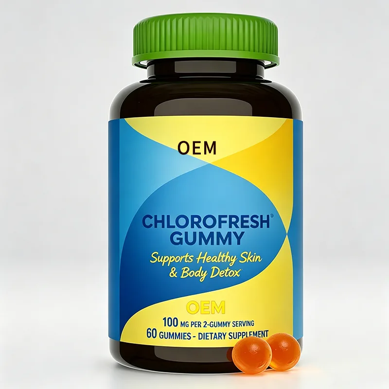 Chlorofresh Gummy 60 Count OEM Supplement for Healthy Skin and Body Detox Support