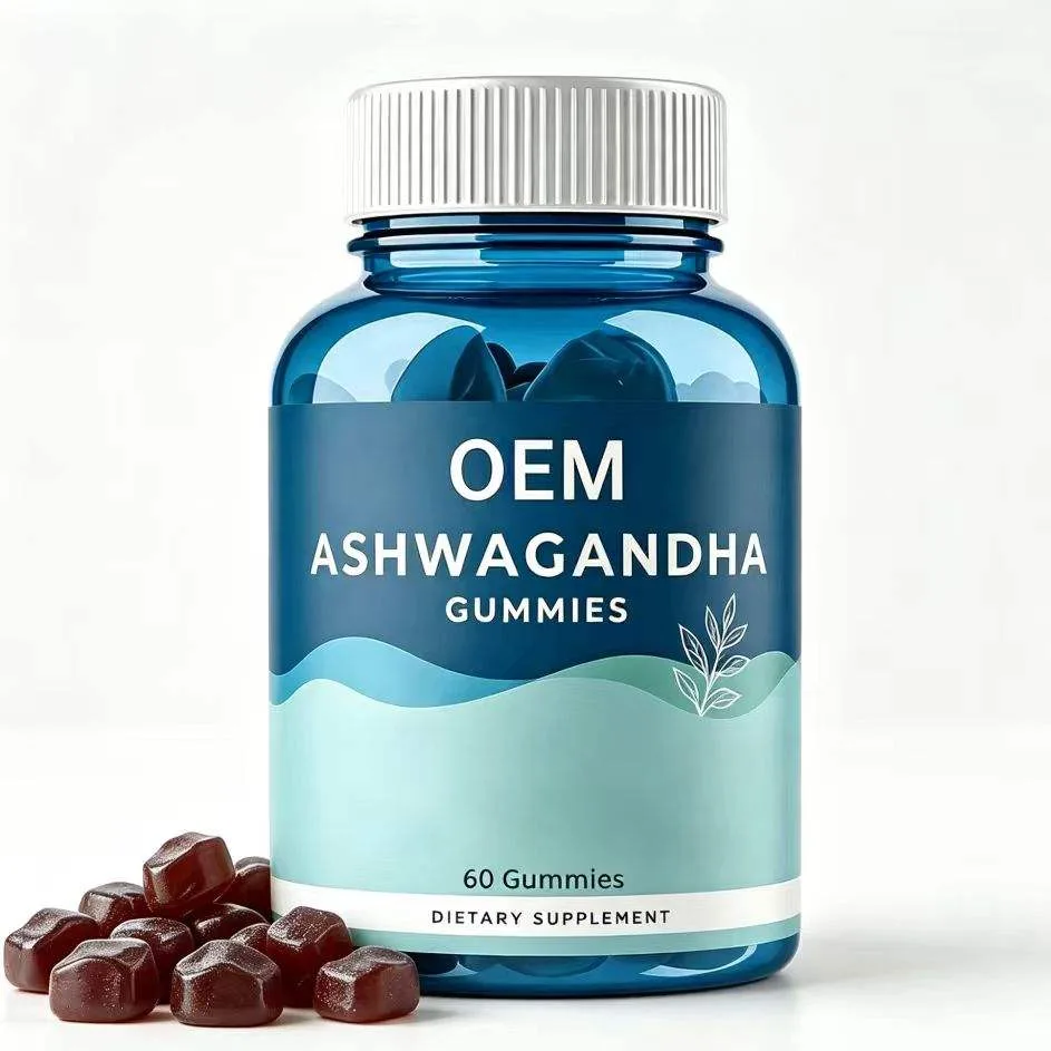 Ashwagandha Gummies 60 Count OEM Dietary Supplement for Stress and Wellness Support