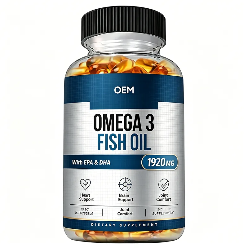 Omega 3 Fish Oil 1920mg with EPA and DHA Softgels 330 Count OEM Supplement for Heart Brain and Joint Comfort Support