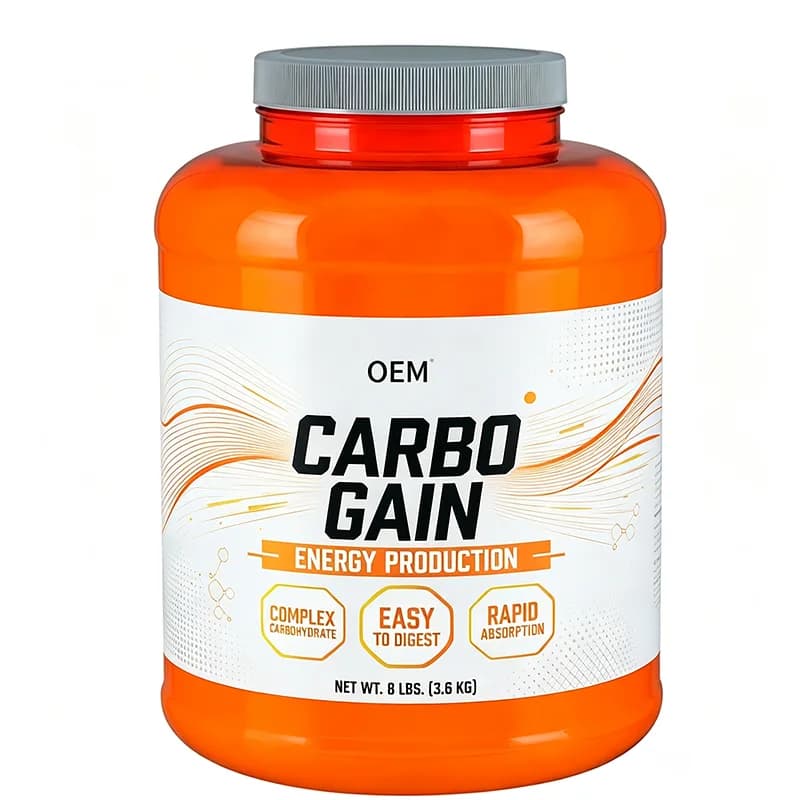 Private Label Multi-Source Complex Carbohydrate Powder Steady Workout Energy Fitness Carb Gainer Shake