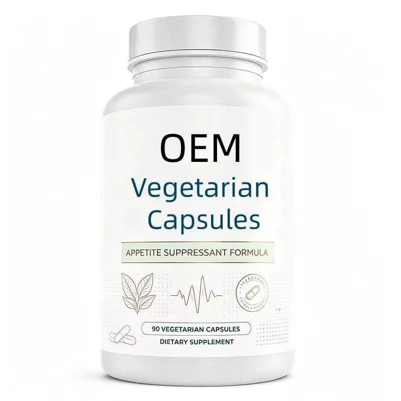 Wholesale Custom Vegetarian Appetite Support Capsules 90pcs Plant Herbal Vegan Formula Auxiliary Wellness Dietary Capsule