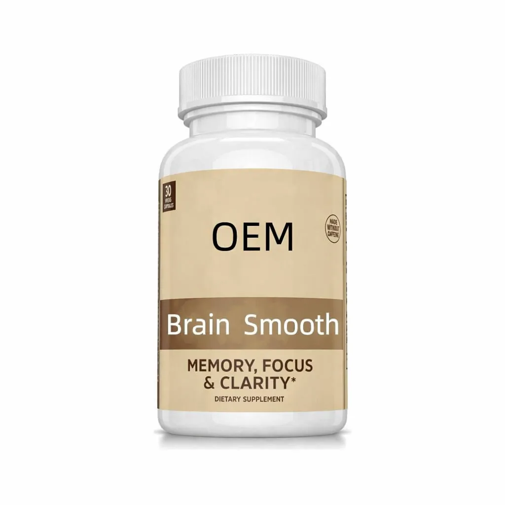 Brain Smooth Capsules 30 Count OEM Supplement for Memory Focus and Clarity Support