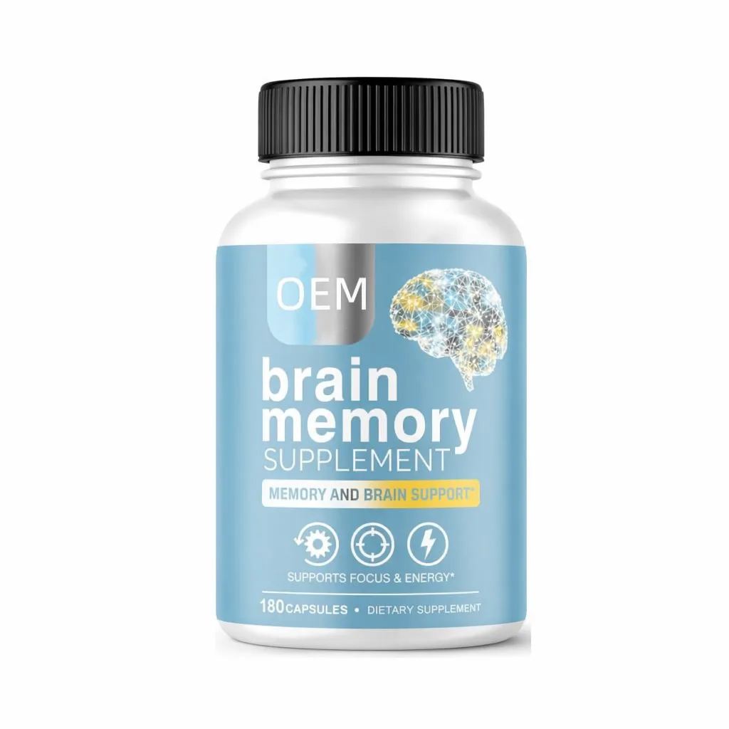 Brain Memory Supplement Capsules 180 Count OEM Dietary Supplement for Memory Brain Support Focus and Energy