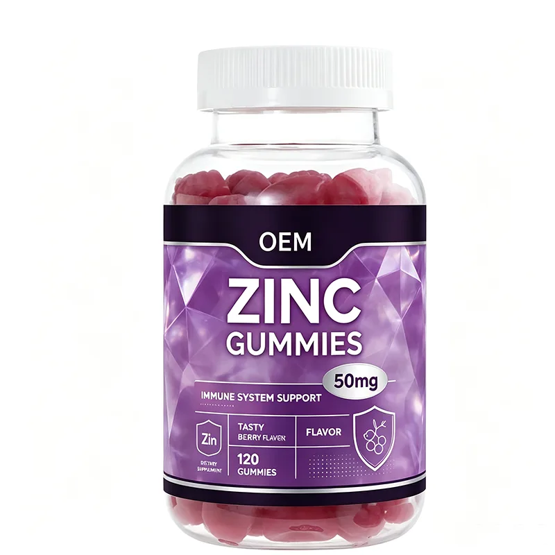Zinc Gummies 50mg Immune System Support Tasty Berry Flavor 120 Count OEM Dietary Supplement
