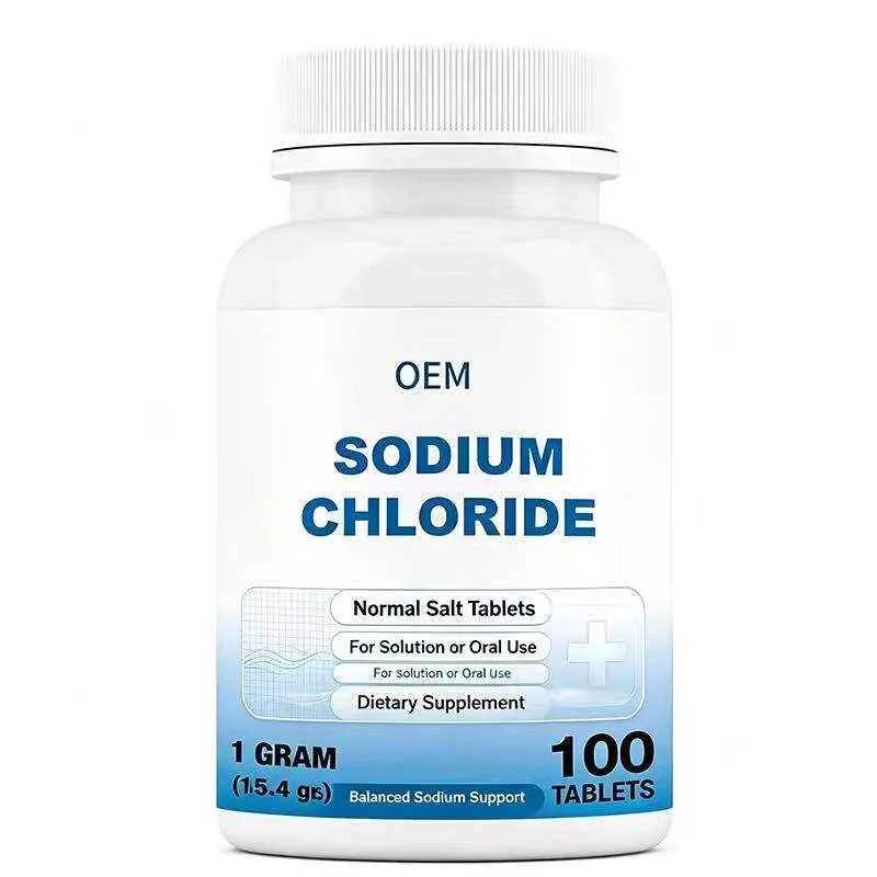 OEM Sodium Chloride Normal Salt Tablets 1g Per Tablet 100 Count Oral Solution Use Balanced Sodium