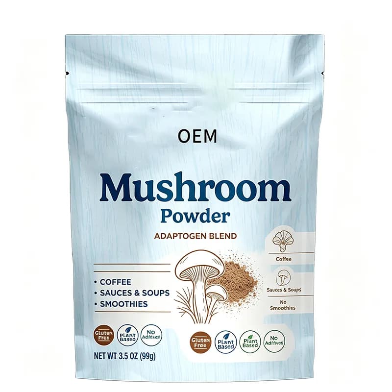 OEM Adaptogen Blend Mushroom Powder 99g Gluten Free Plant Based No Additives Multi Use