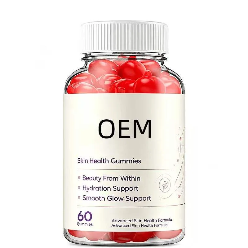 OEM Advanced Skin Health Formula Gummies 60 Count Chewable Skin Care Gummy Candy Daily Oral Beauty Dietary Supplement