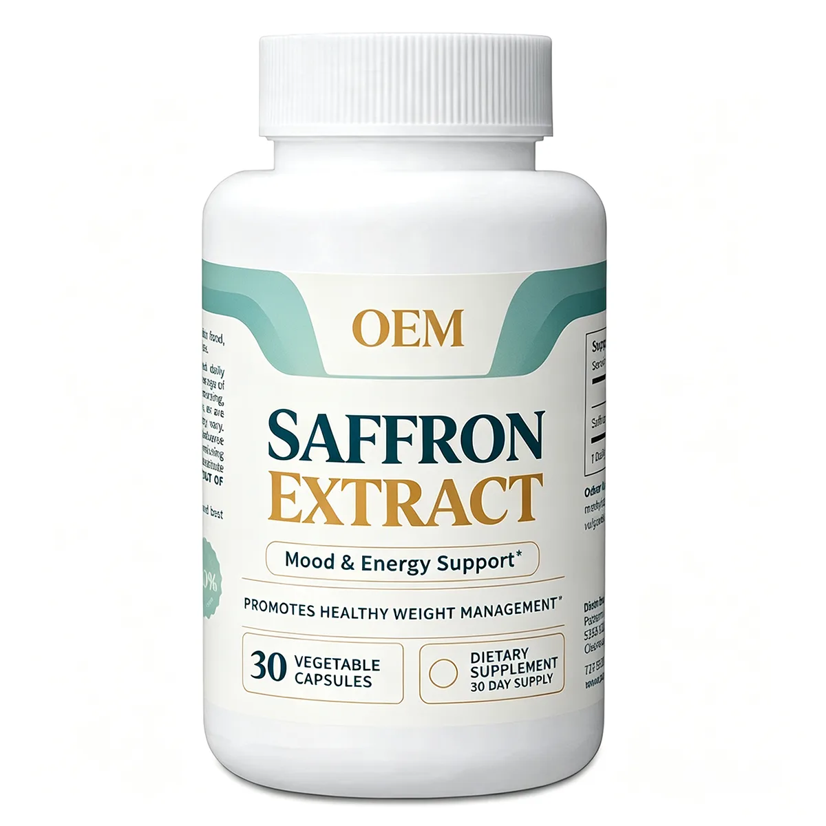 Saffron Extract Mood Energy Support Healthy Weight Management 30 Vegetable Capsules