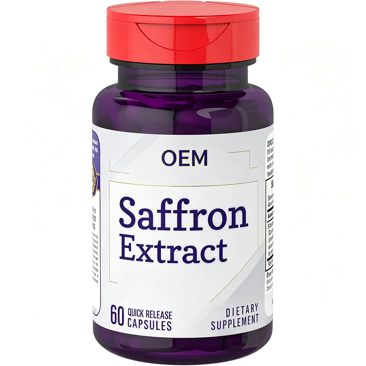 Saffron Extract Quick Release 60 Capsules Dietary Supplement