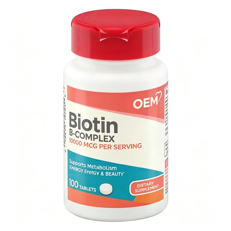 Biotin 10000mcg Plus Keratin 60 Tablets OEM Dietary Supplement for Hair Skin and Nail Health