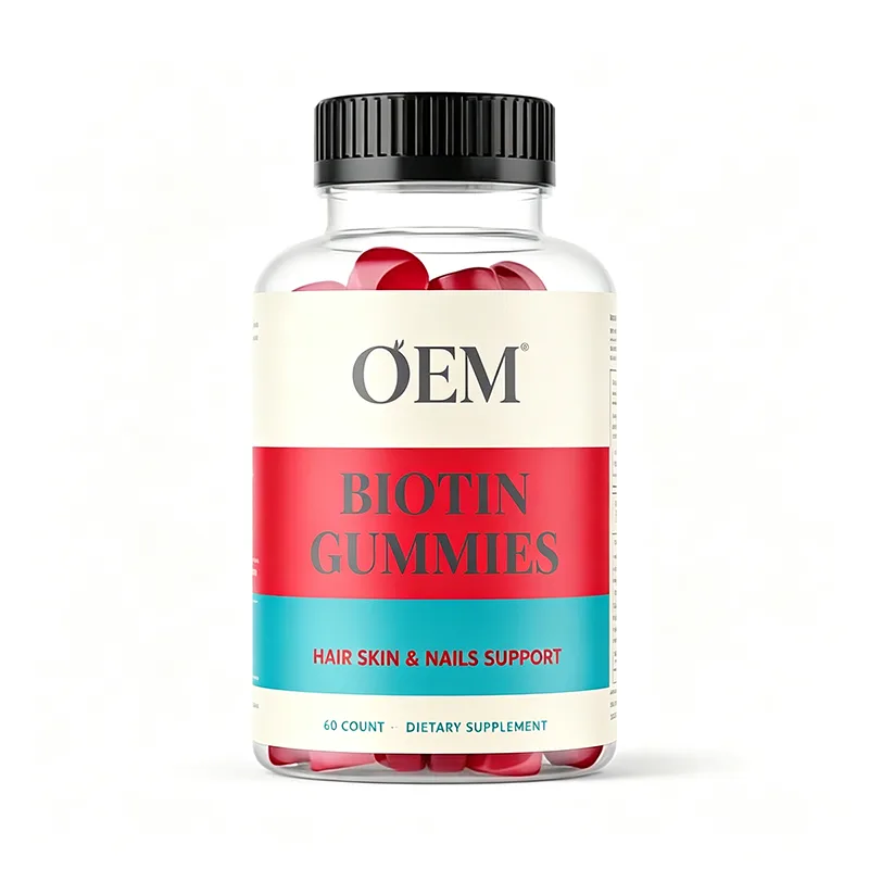 Biotin Gummies Hair Skin Nails Support 60 Count Dietary Supplement