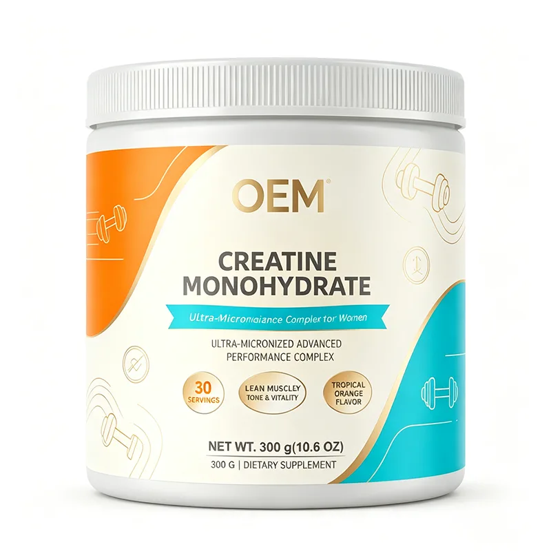 Creatine Monohydrate Ultra Micronized Performance Complex 30 Servings Tropical Orange Flavor Net Wt 300g 10.6oz OEM Supplement
