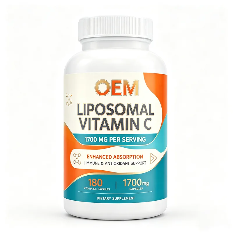 Liposomal Vitamin C 1700mg Per Serving 180 Vegetable Capsules OEM Supplement for Enhanced Absorption Immune