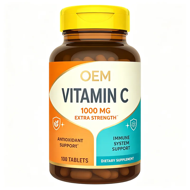 Vitamin C 1000mg Extra Strength Tablets 100 Count OEM Supplement for Antioxidant and Immune System Support