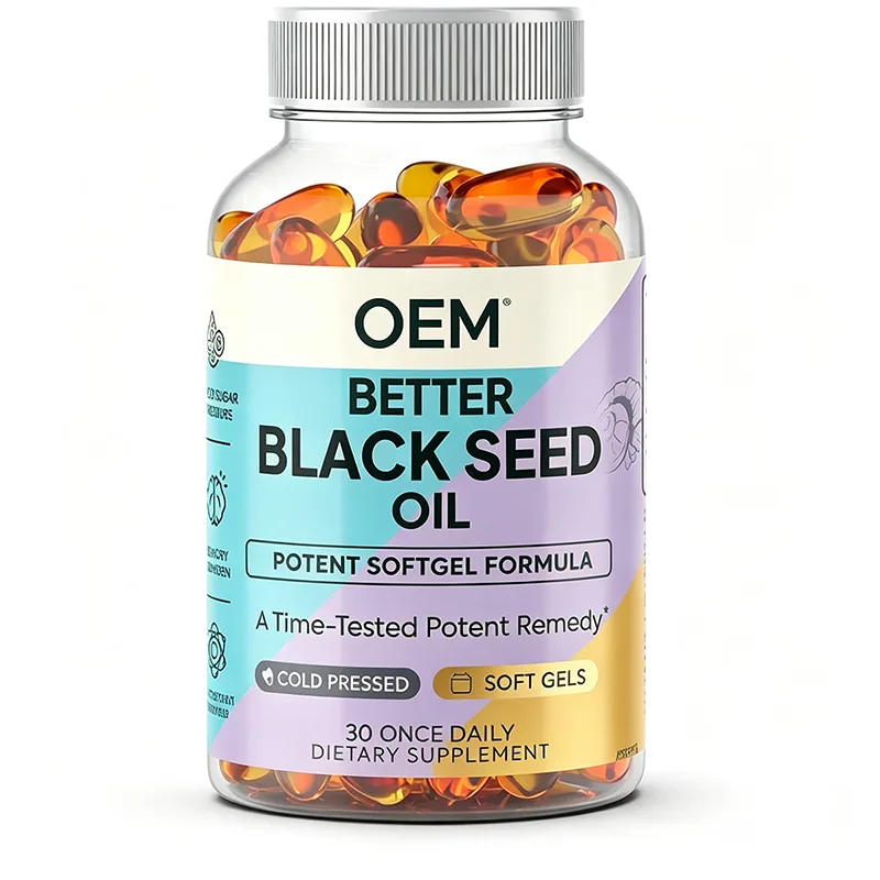 Better Black Seed Oil Potent Softgel Formula Cold Pressed Once Daily 30 Count OEM Dietary Supplement