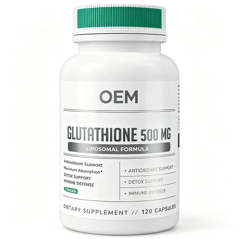 Glutathione 500mg Liposomal Formula Capsules 60 Count OEM Supplement for Antioxidant Support Detox Support and Immune Defense