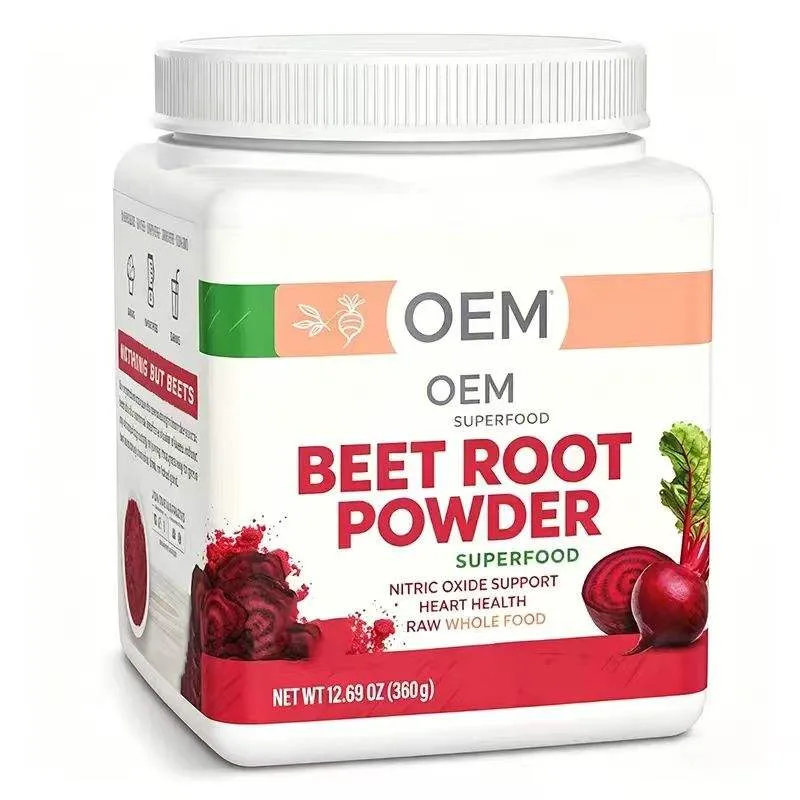 Superfood Beet Root Powder 12.69oz 360g Net Wt OEM Supplement for Nitric Oxide Support Heart Health and Raw Wholefood Nutrition