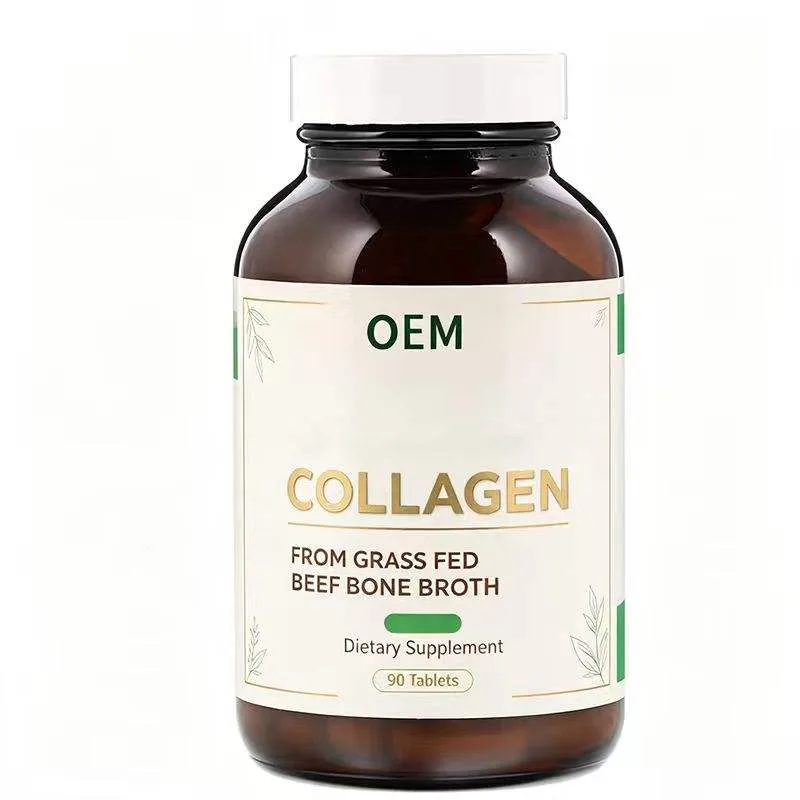 Collagen From Grass Fed Beef Bone Broth Tablets 90 Count OEM Dietary Supplement