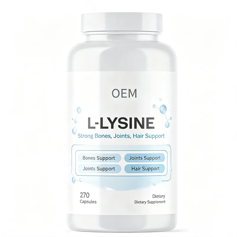L Lysine Capsules 270 Count OEM Supplement for Bones Joints and Hair Support