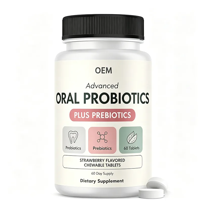 Advanced Oral Probiotics with Prebiotics Tablets 60 Count 60 Day Supply OEM Dietary Supplement
