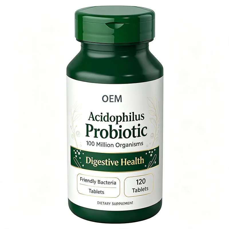 Acidophilus Probiotic Tablets 100 Million Organisms 120 Count OEM Supplement for Digestive Health and Friendly Bacteria Support