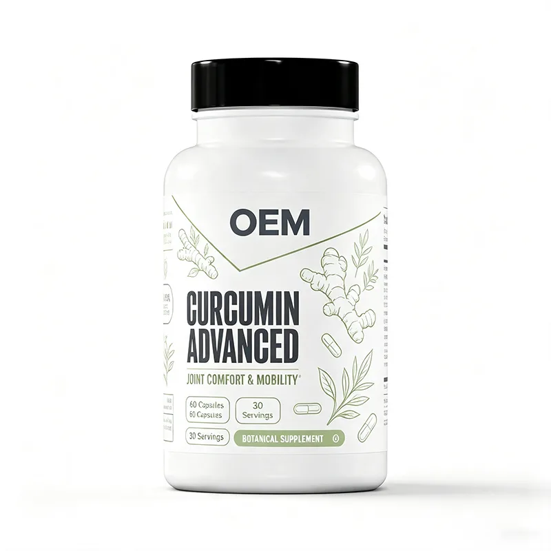 Curcumin Advanced Capsules 60 Counts 30 Servings Botanical Supplement for Joint Comfort & Mobility Daily Active Support