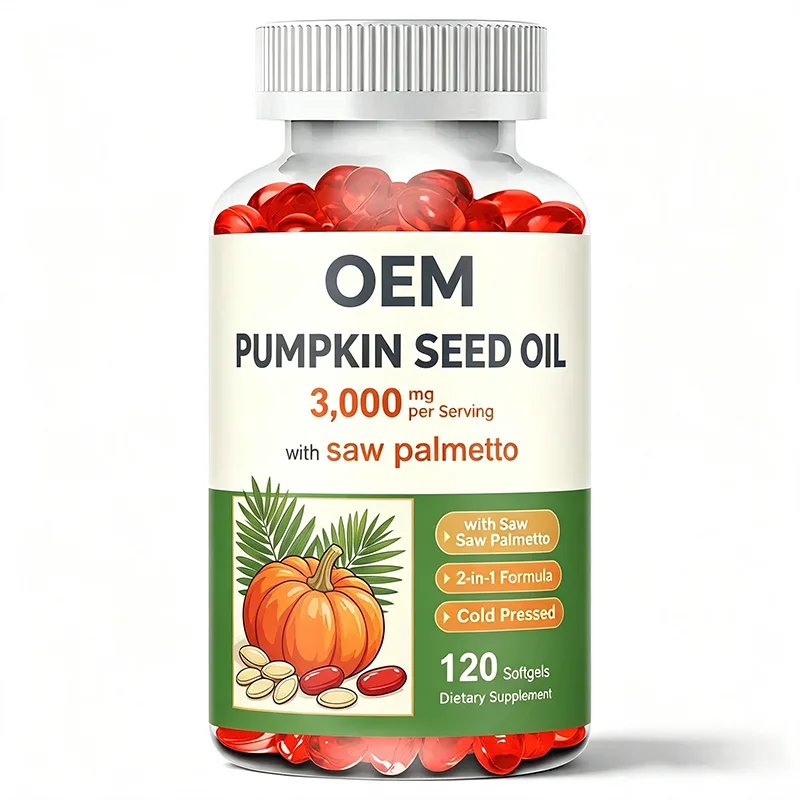 Pumpkin Seed Oil Softgels 3000mg Per Serving With Saw Palmetto Cold Pressed Formula 120 Count Dietary Supplement