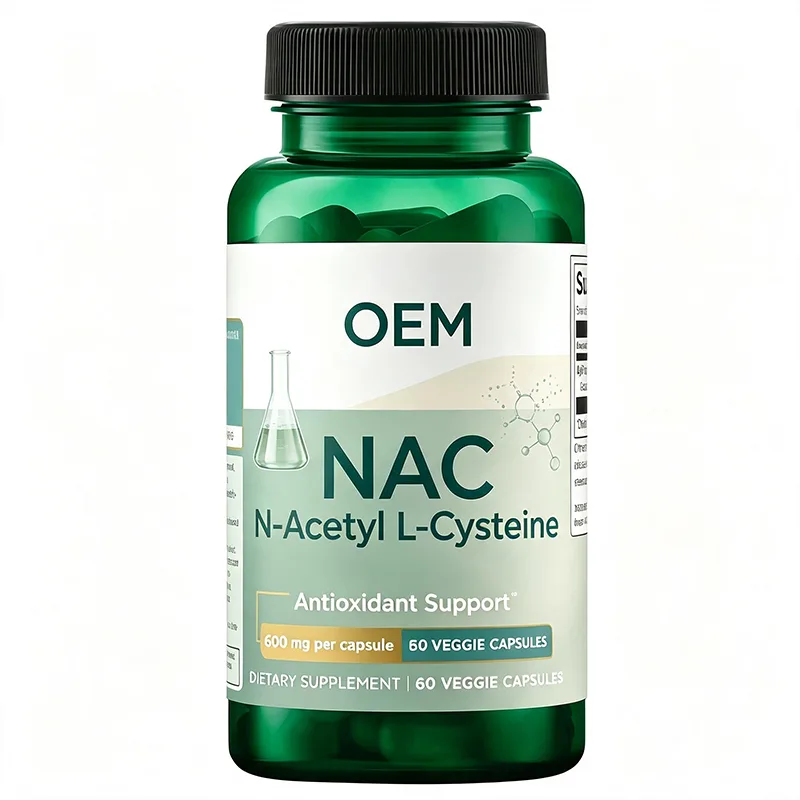 Private Label NAC Capsule 600mg Per Capsule 60 Veggie Caps Bulk OEM ODM Service