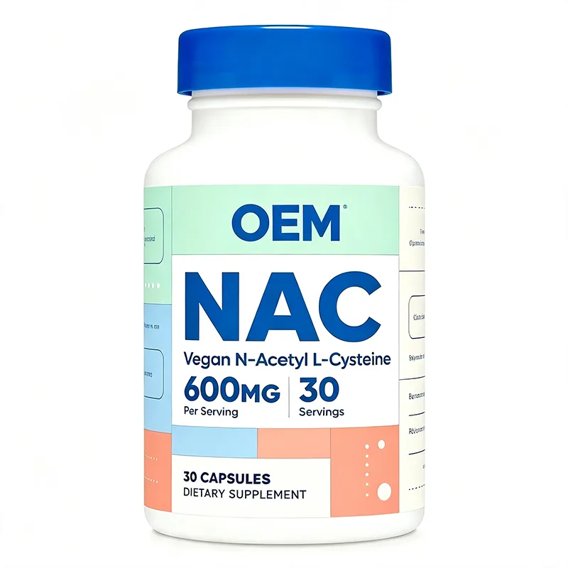 Private Label NAC Vegan Capsule 600mg Per Serving 30 Caps Bulk OEM ODM Service