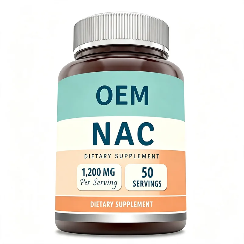 Private Label NAC Capsule 1200mg Per Serving 50 Caps Bulk OEM ODM Service