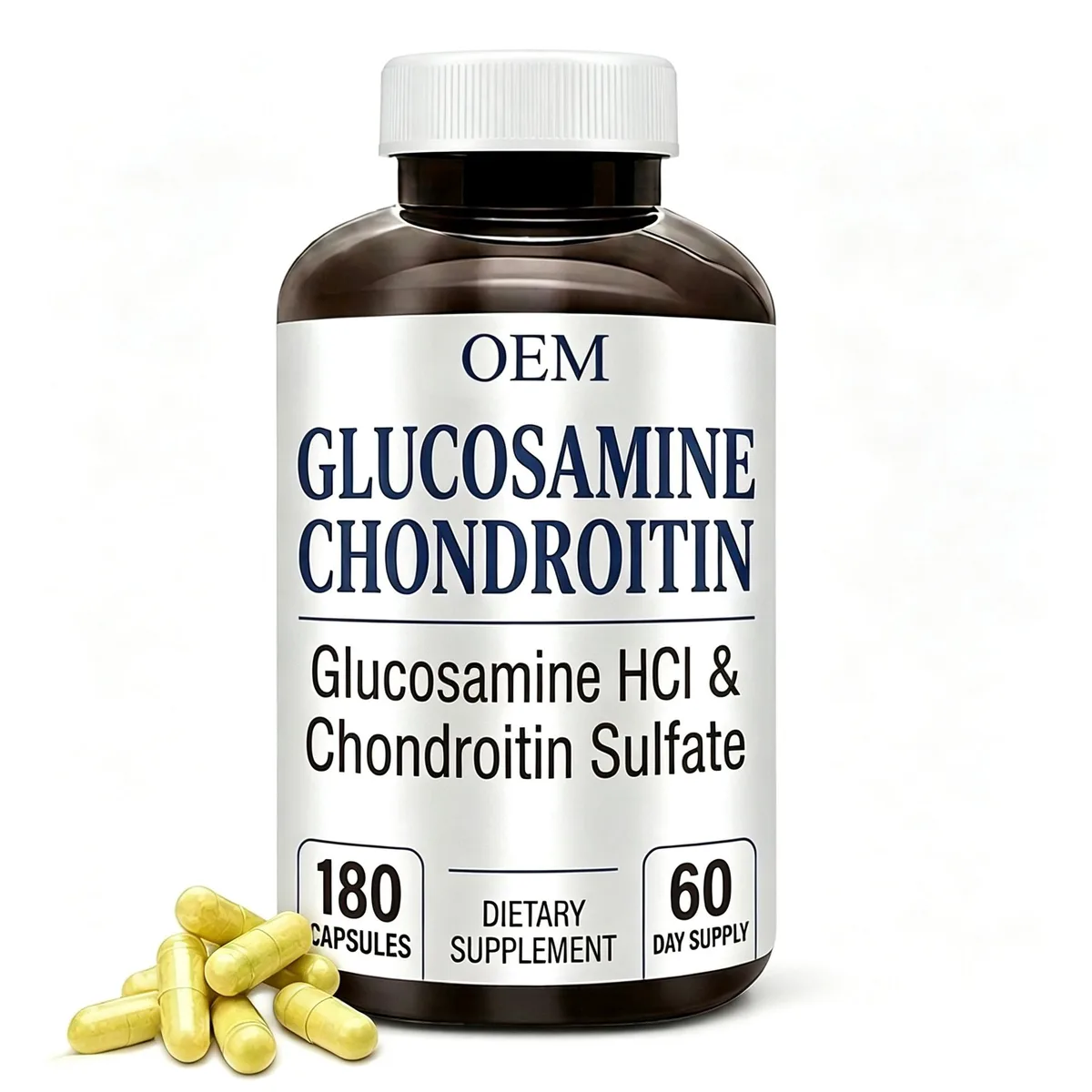 Private Label Glucosamine Chondroitin Capsule 180 Caps Bulk OEM ODM Service