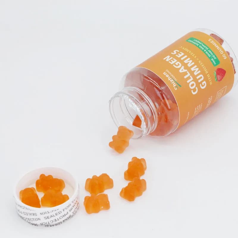 Factory OEM Premium Collagen Gummies With Biotin and Vitamin C for Hair Skin Nail Support