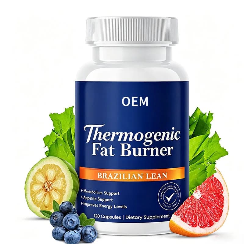 Thermogenic Fat Burner Brazilian Lean 120 Capsules Dietary Supplement for Metabolic Support and Weight Management OEM Formula