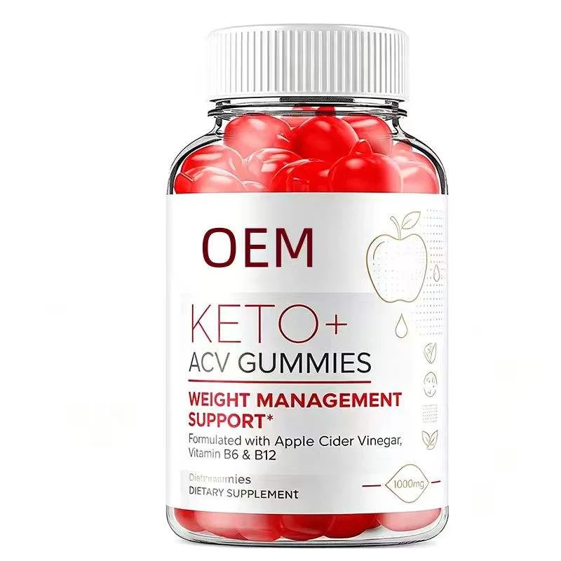 OEM Keto ACV Gummies 1000mg Apple Cider Vinegar Vitamin B6 B12 Weight Management Support Dietary Supplement
