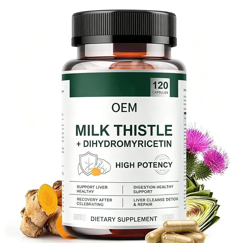 OEM High Potency Milk Thistle Dihydromyricetin Capsules 120 Count Liver Cleanse Detox Repair