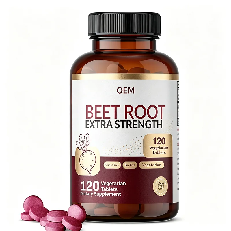 Beetroot Extra Strength Capsules 120 Count Gluten Free Vegetarian OEM Dietary Supplement for Daily Wellness