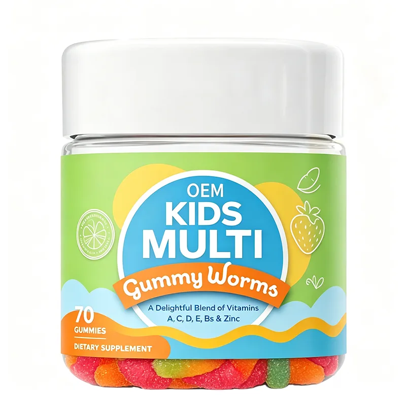 Kids Multi Gummies 70 Count with Vitamins a C D E Bs and Zinc OEM Dietary Supplement for Children's Wellness