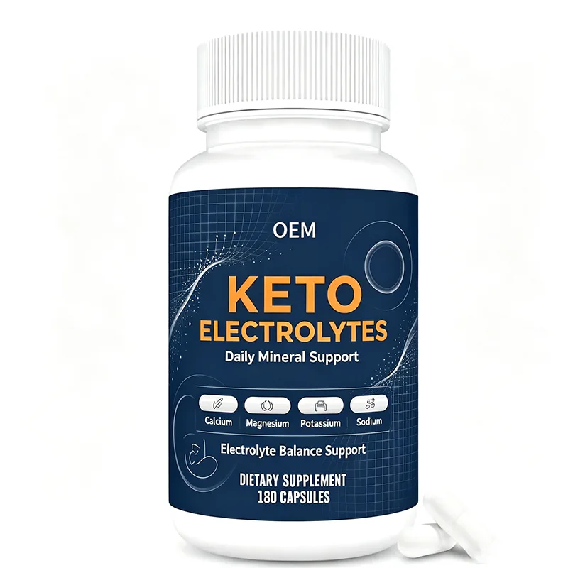 OEM Keto Electrolytes Capsules 180 Count Calcium Magnesium Potassium Sodium Daily Mineral Electrolyte