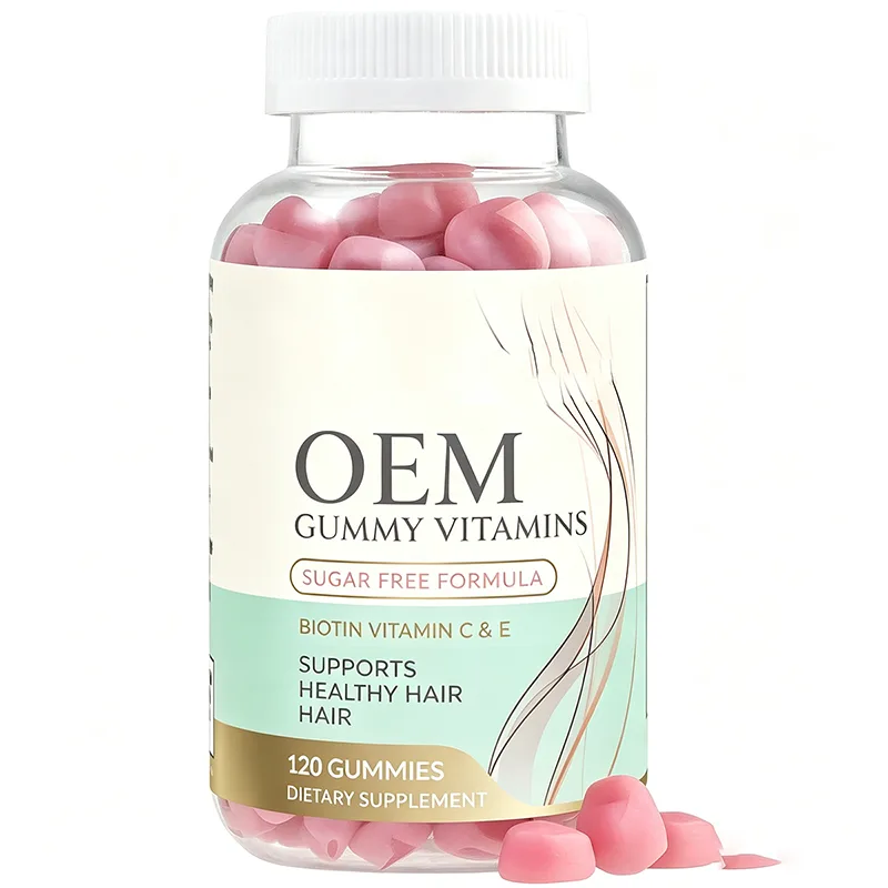 Sugar-Free Biotin Vitamin C E Gummies Supports Healthy Hair 120 Gummies Dietary Supplement