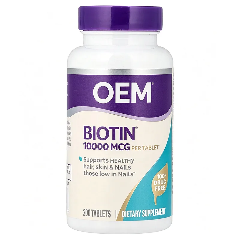 Biotin 10000mcg Per Tablet Supports Healthy Hair Skin Nails 200 Tablets Dietary Supplement