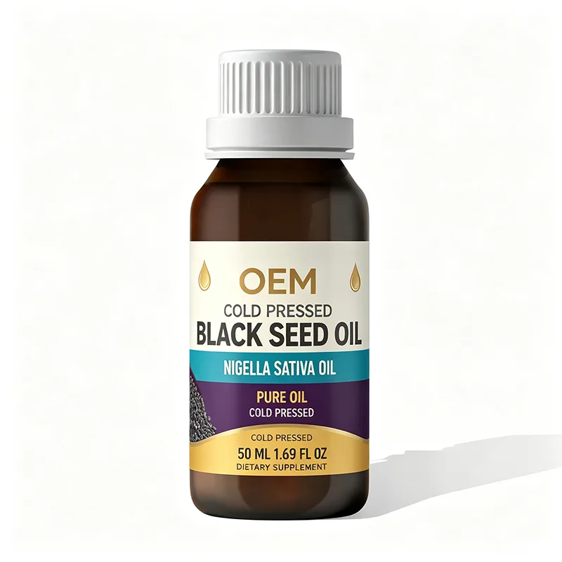 Cold Pressed Black Seed Oil Pure Nigella Sativa Oil 50ml 1.69 Fl oz OEM Dietary Supplement
